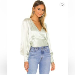 Opal Blouse in Pistachio